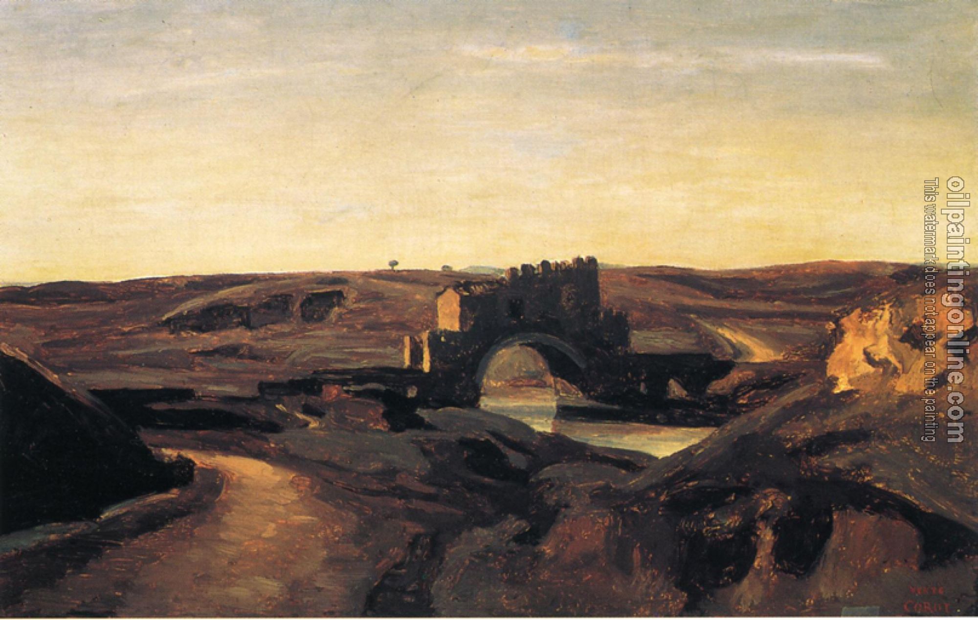 Corot, Jean-Baptiste-Camille - Ponte Nomentano